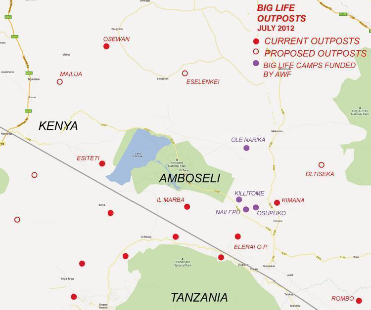 120713 1 1 Latest Map of All Big Life Camps in Kenya and Tanzania July 2012